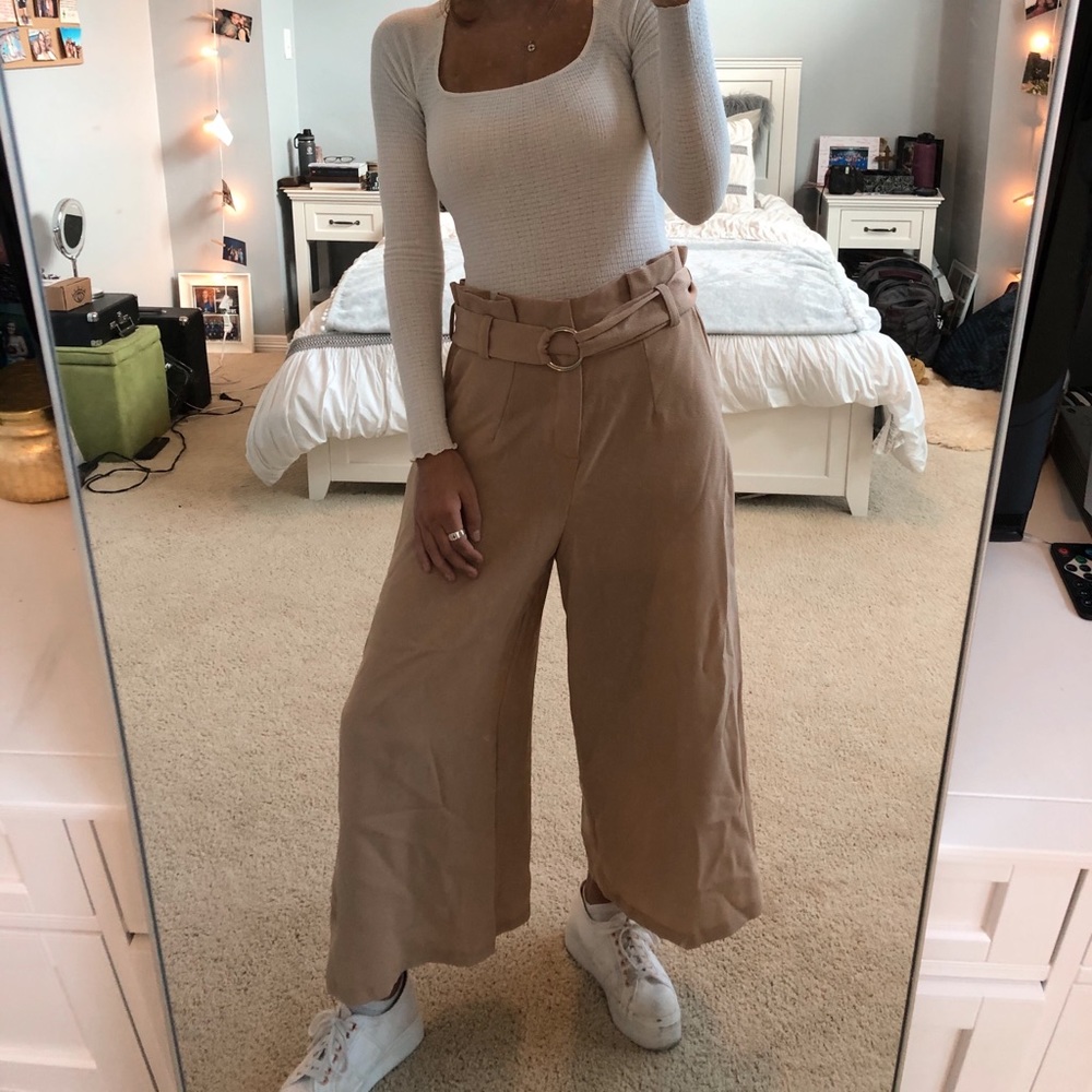 NWT Lush Wide Leg Cropped Pants
